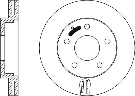 CAR 1.2655.2.4 - Brake Disc autospares.lv