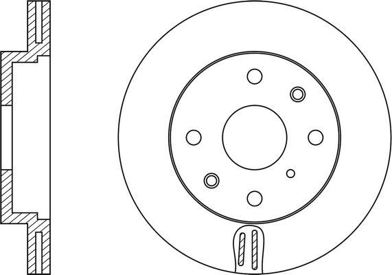 FIT FR0215V - Brake Disc autospares.lv