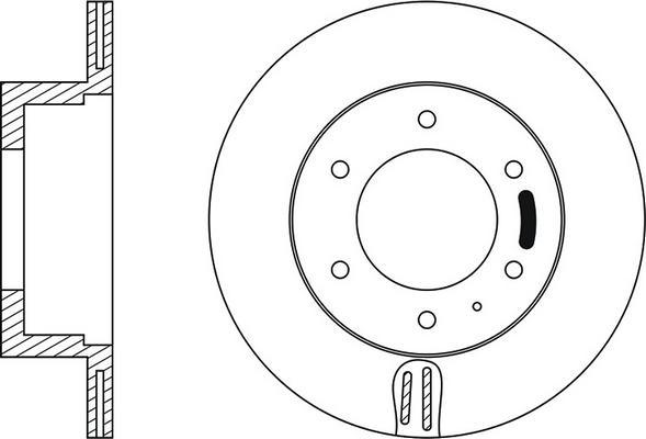 FIT FR0218V - Brake Disc autospares.lv