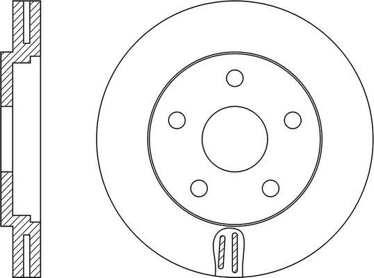 FIT FR0236V - Brake Disc autospares.lv