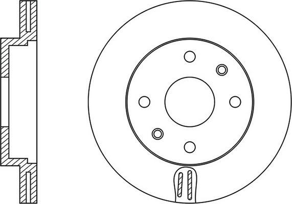 FIT FR0238V - Brake Disc autospares.lv