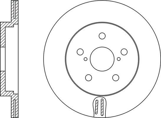 FIT FR0233V - Brake Disc autospares.lv