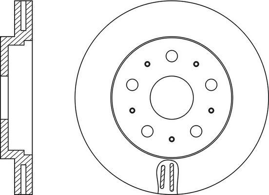 FIT FR0226V - Brake Disc autospares.lv