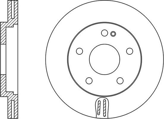 FIT FR0221V - Brake Disc autospares.lv