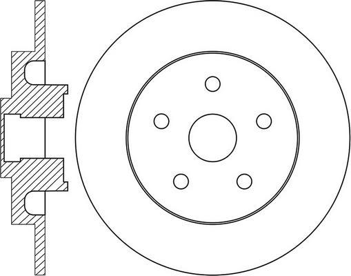 FIT FR0740H - Brake Disc autospares.lv