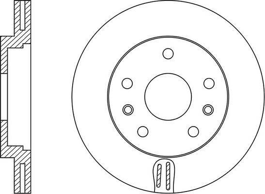 FIT FR0741V - Brake Disc autospares.lv