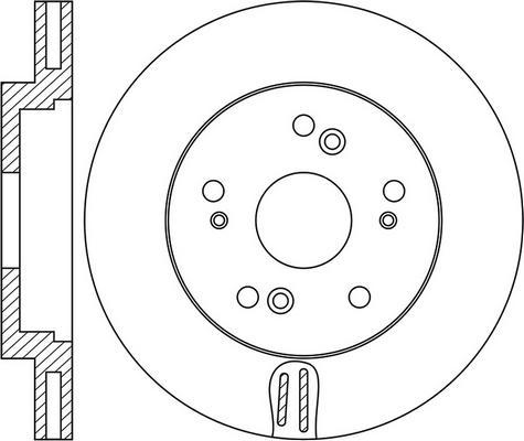 FIT FR0755V - Brake Disc autospares.lv