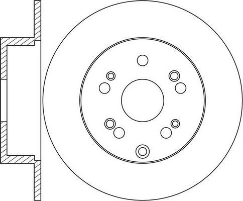 FIT FR0750 - Brake Disc autospares.lv