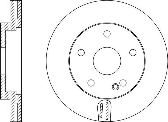 FIT FR0701V - Brake Disc autospares.lv