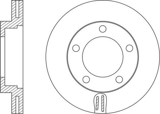 FIT FR0707V - Brake Disc autospares.lv