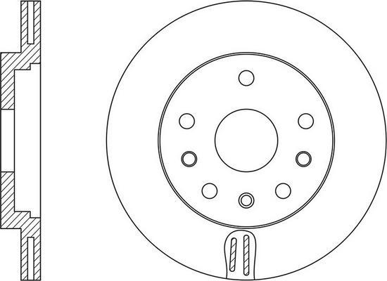 FIT FR0715V - Brake Disc autospares.lv