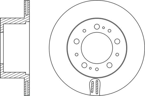 FIT FR0710V - Brake Disc autospares.lv