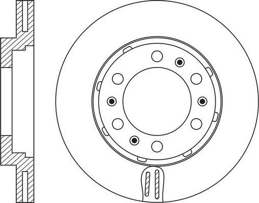 FIT FR0786V - Brake Disc autospares.lv