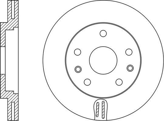 FIT FR0739V - Brake Disc autospares.lv