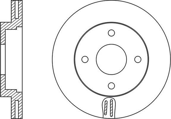 Fri.Tech. BD0972 - Brake Disc autospares.lv