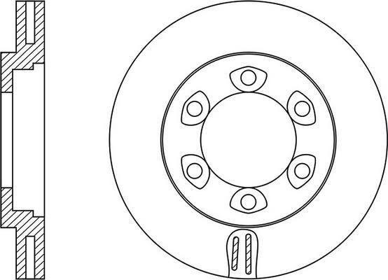 FIT FR0722V - Brake Disc autospares.lv