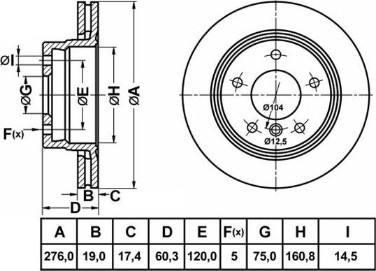 FIT FR1090V - Brake Disc autospares.lv