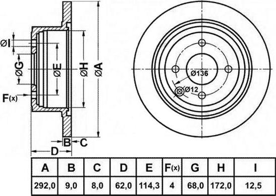 FIT FR1060 - Brake Disc autospares.lv