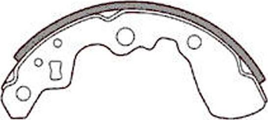 FIT FT0608 - Brake Shoe Set autospares.lv