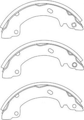 FIT FT1620 - Brake Shoe Set autospares.lv