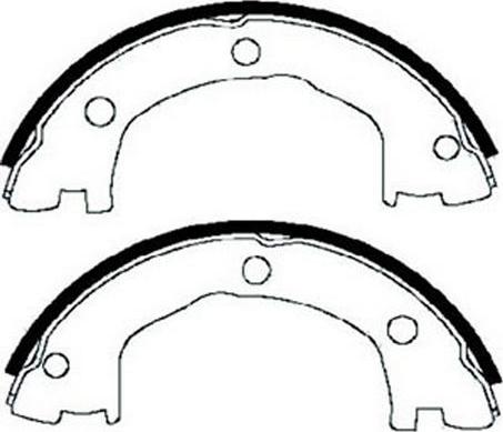 FIT FT1063 - Brake Shoe Set, parking brake autospares.lv