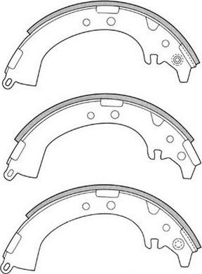 FIT FT1195 - Brake Shoe Set autospares.lv