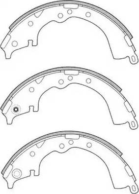 FIT FT1196 - Brake Shoe Set autospares.lv