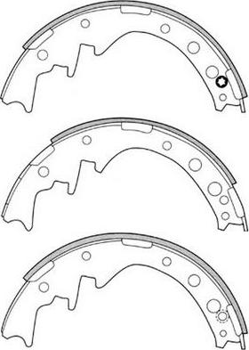 FIT FT1167 - Brake Shoe Set autospares.lv