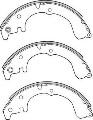 FIT FT1187 - Brake Shoe Set autospares.lv