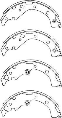 FIT FT1207 - Brake Shoe Set autospares.lv