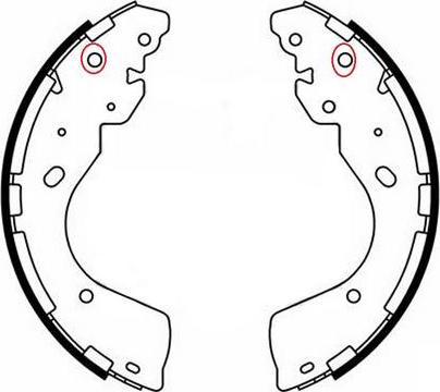 FIT FT2095 - Brake Shoe Set autospares.lv