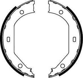 FIT FT2051 - Brake Shoe Set, parking brake autospares.lv