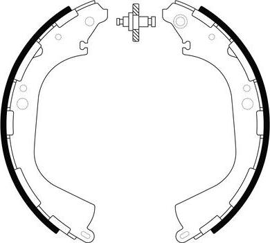 FIT FT2137 - Brake Shoe Set autospares.lv