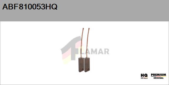 FLAMAR ABF810053HQ - Carbon Brush, vane set, alternator autospares.lv