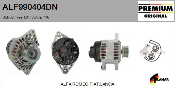 FLAMAR ALF990404DN - Alternator autospares.lv