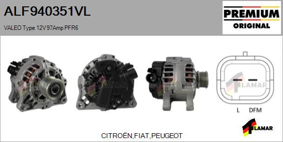 FLAMAR ALF940351VL - Alternator autospares.lv