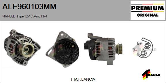 FLAMAR ALF960103MM - Alternator autospares.lv