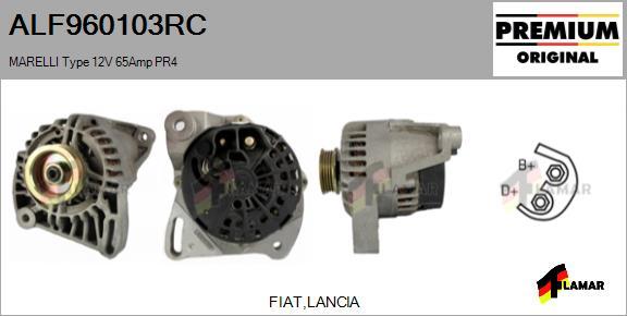 FLAMAR ALF960103RC - Alternator autospares.lv