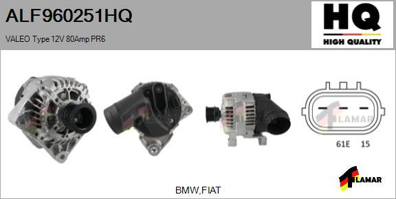 FLAMAR ALF960251HQ - Alternator autospares.lv