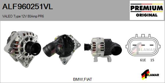 FLAMAR ALF960251VL - Alternator autospares.lv