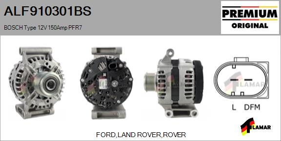 FLAMAR ALF910301BS - Alternator autospares.lv