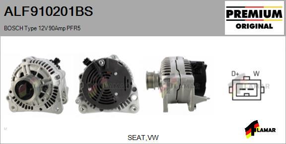 FLAMAR ALF910201BS - Alternator autospares.lv