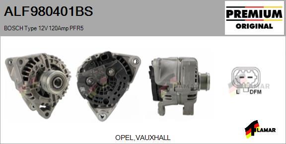 FLAMAR ALF980401BS - Alternator autospares.lv