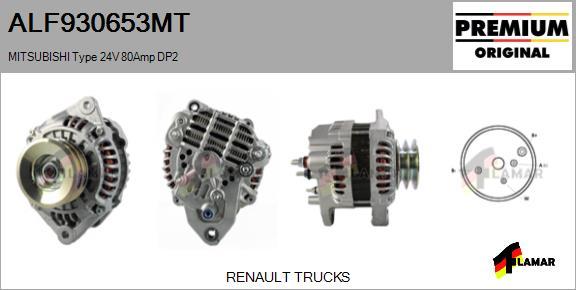 FLAMAR ALF930653MT - Alternator autospares.lv