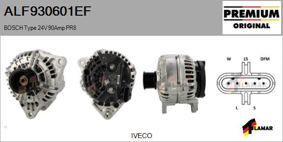 FLAMAR ALF930601EF - Alternator autospares.lv