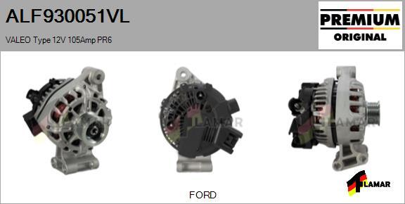 FLAMAR ALF930051VL - Alternator autospares.lv