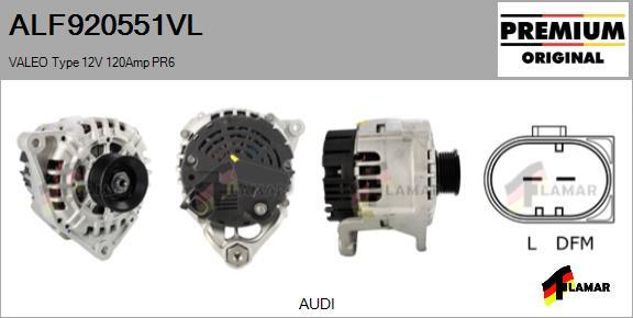 FLAMAR ALF920551VL - Alternator autospares.lv