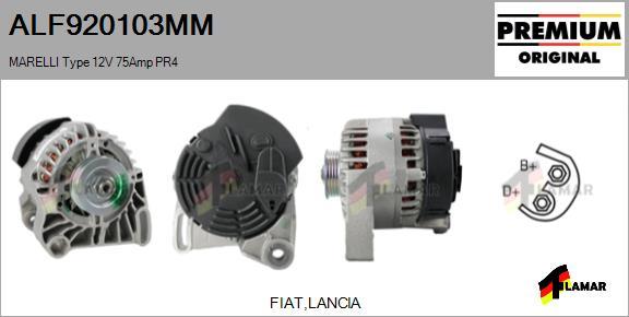 FLAMAR ALF920103MM - Alternator autospares.lv