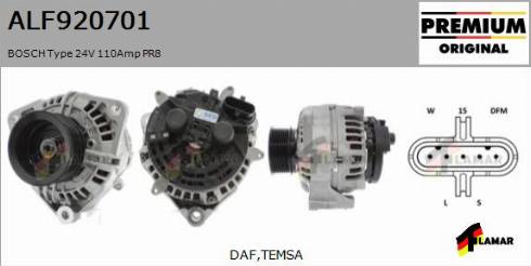 FLAMAR ALF920701
 - Alternator autospares.lv