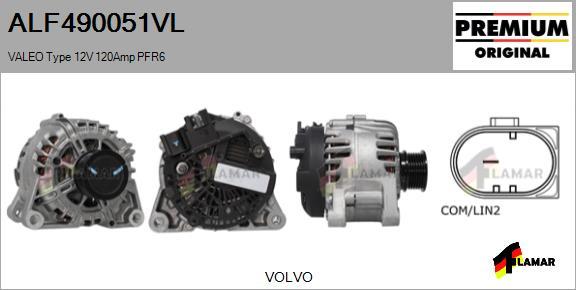 FLAMAR ALF490051VL - Alternator autospares.lv